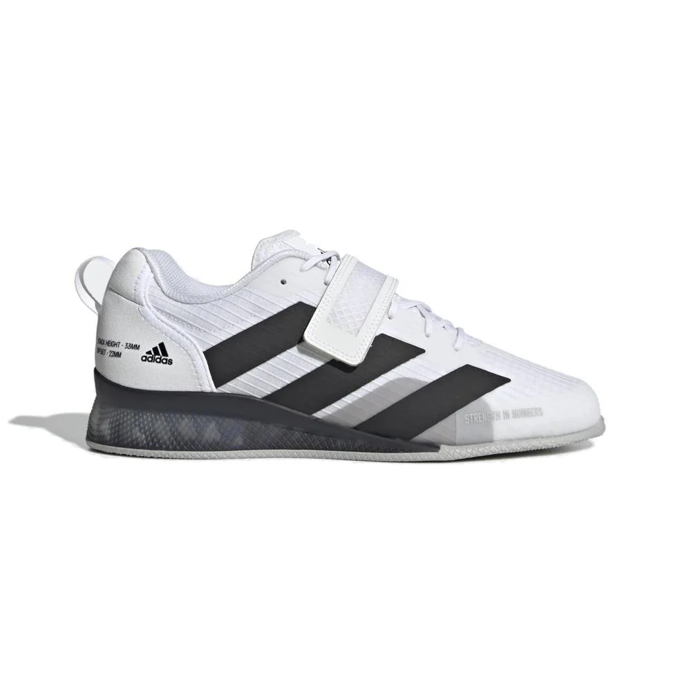 Adidas Adipower 3 Bottes d'haltérophilie - Blanc/Gris – Image 3