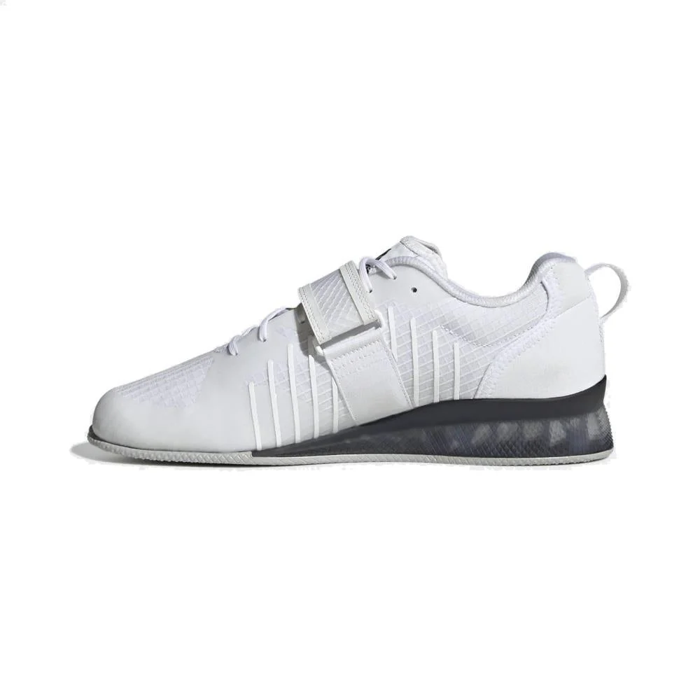 Adidas Adipower 3 Bottes d'haltérophilie - Blanc/Gris – Image 4