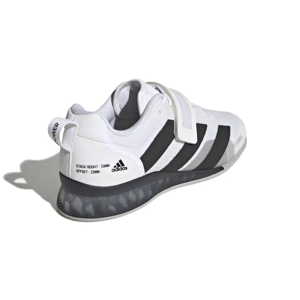 Adidas Adipower 3 Bottes d'haltérophilie - Blanc/Gris – Image 5