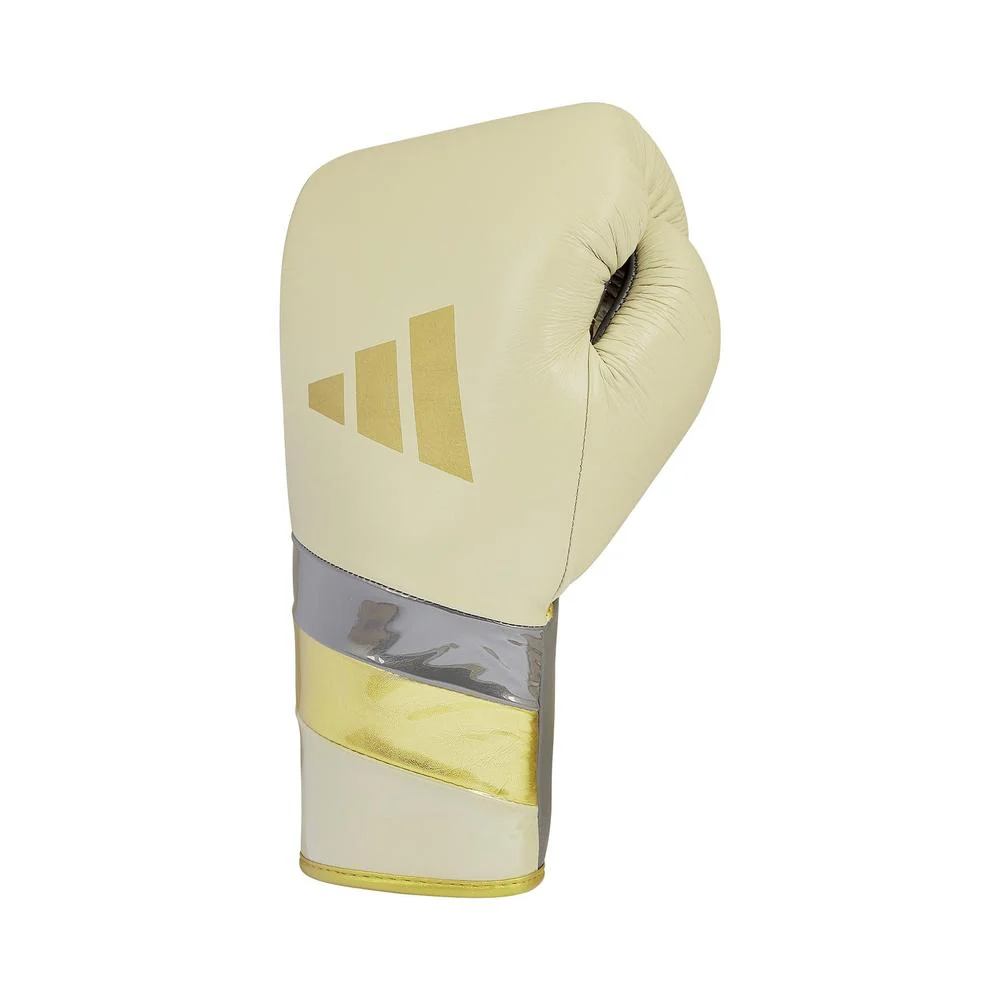 Adidas Adispeed Lace Boxing Gloves - Alumina/Gold – Image 4