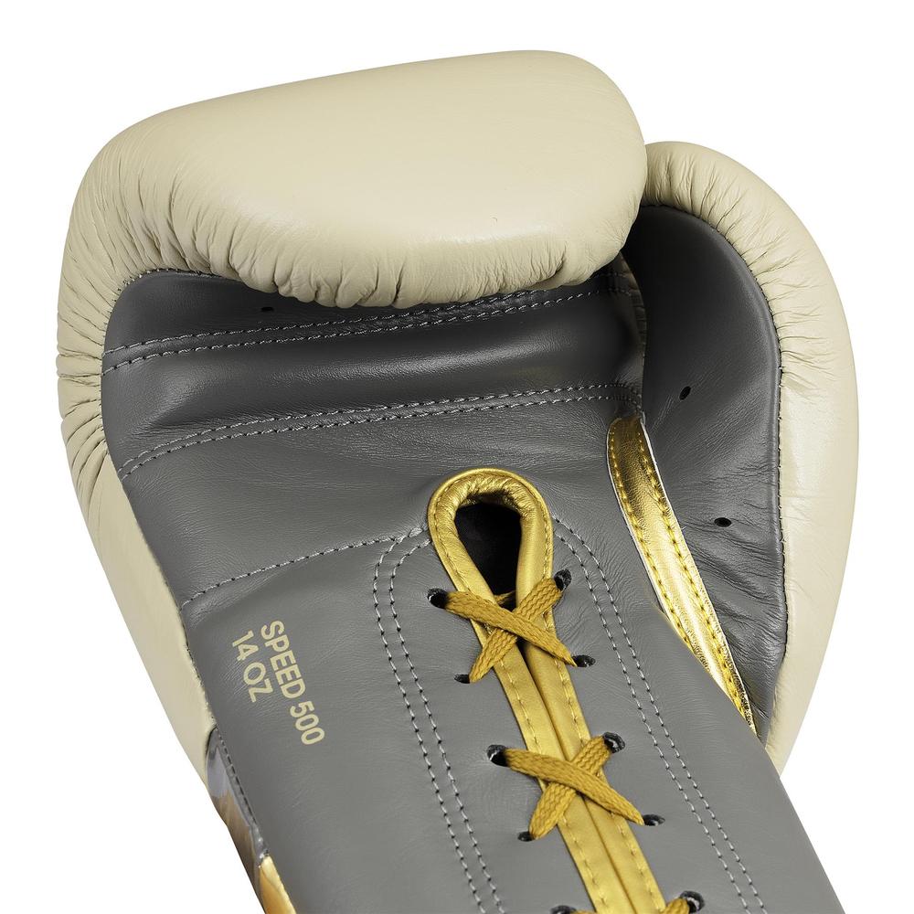 Adidas Adispeed Lace Boxing Gloves - Alumina/Gold – Image 9
