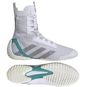 Adidas Speedex 23 Boxing Boots - White/Teal