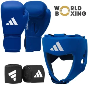 Adidas World Boxing (Was IBA) Licensed Boxing Set - Blue