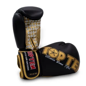 Boxing gloves Top Ten Women Fight - black/gold, 2242-92
