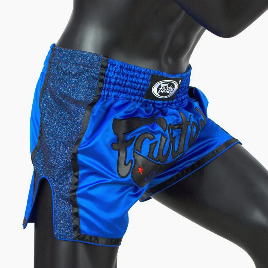 Shorts de kick-thai Fairtex BS1702 Bleu – Image 5