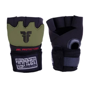 Fighter Strap Gel Hand-Wraps - black/khaki, FGW-001BK