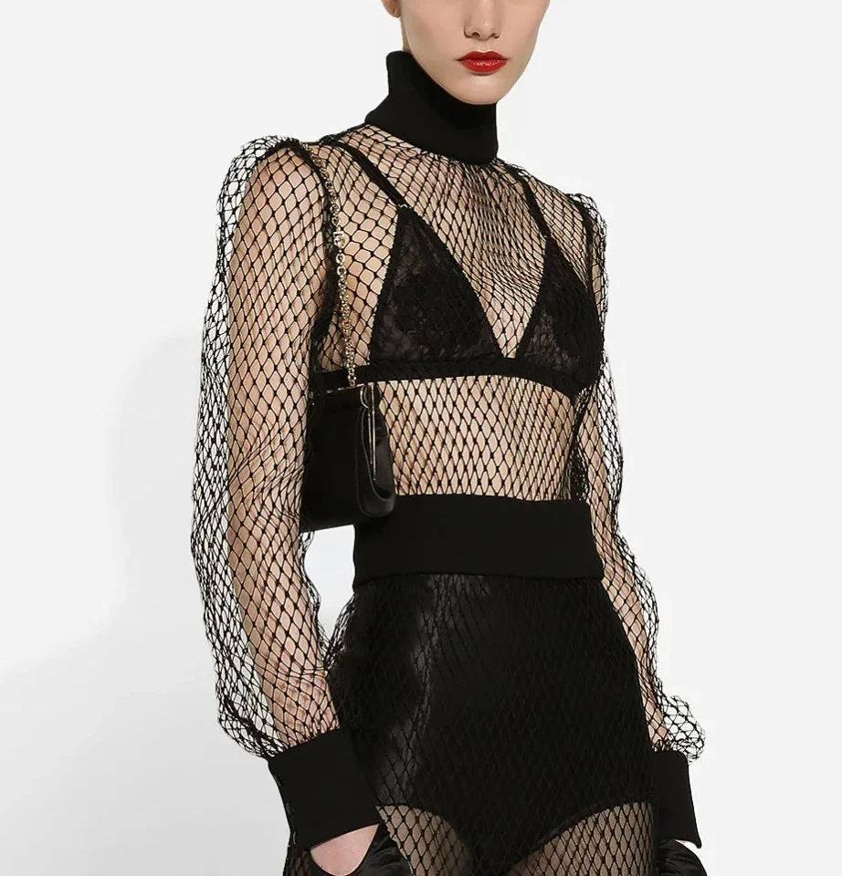 Dolce & Gabbana – Petit Sac Marlene – Noir/DorĂ© – Image 2