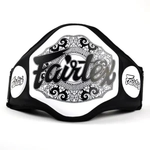 Coussinet ventral en microfibre Fairtex - Noir/Blanc