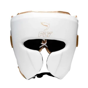 Fly Knight X Head Guard - White/Grey/Gold
