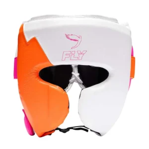 Fly Knight X Head Guard - White/Pink/Orange