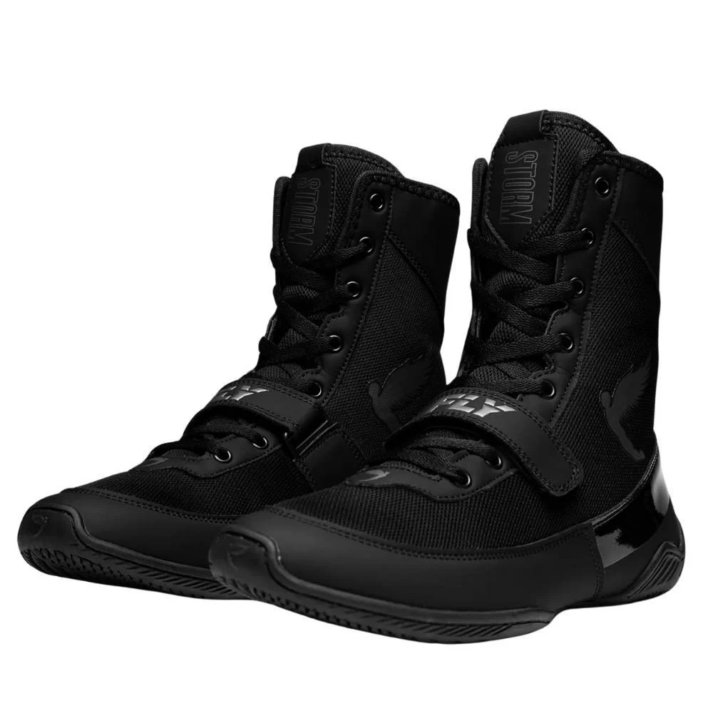 Fly Storm 2 Boxing Boots - Black/Black – Image 4