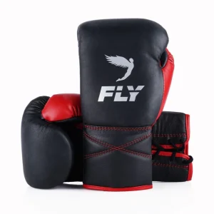 Gants de boxe Fly Superlace - Noir/Rouge