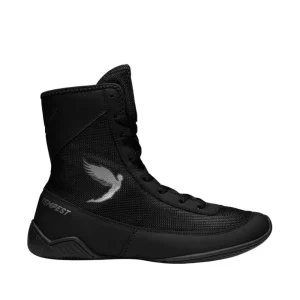 Fly Tempest Kids Boxing Boots - Black/Black