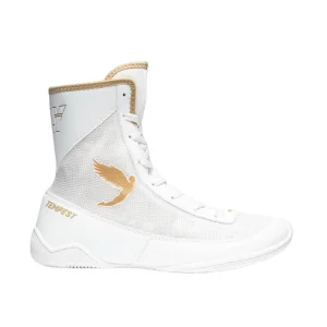 Fly Tempest Kids Boxing Boots - White/Gold