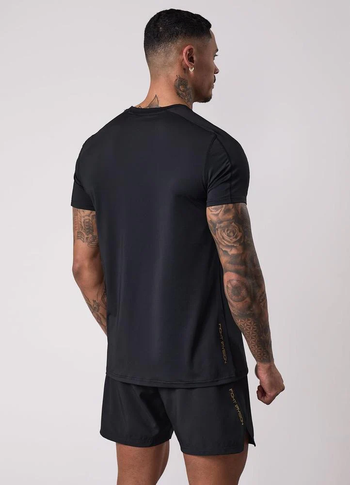 T-shirt d'entraînement Gym King Fight Division - Noir/Or – Image 3