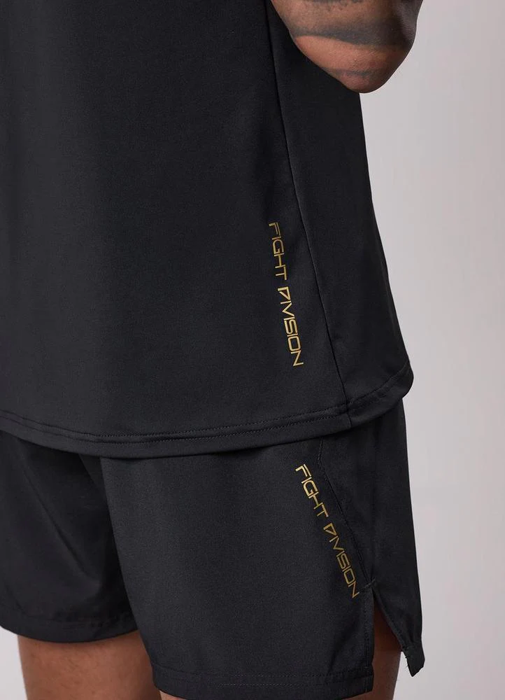 T-shirt d'entraînement Gym King Fight Division - Noir/Or – Image 6