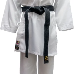 Hayashi kumite kimono AirDeluxe - WKF approved, white/blue, 0474-11