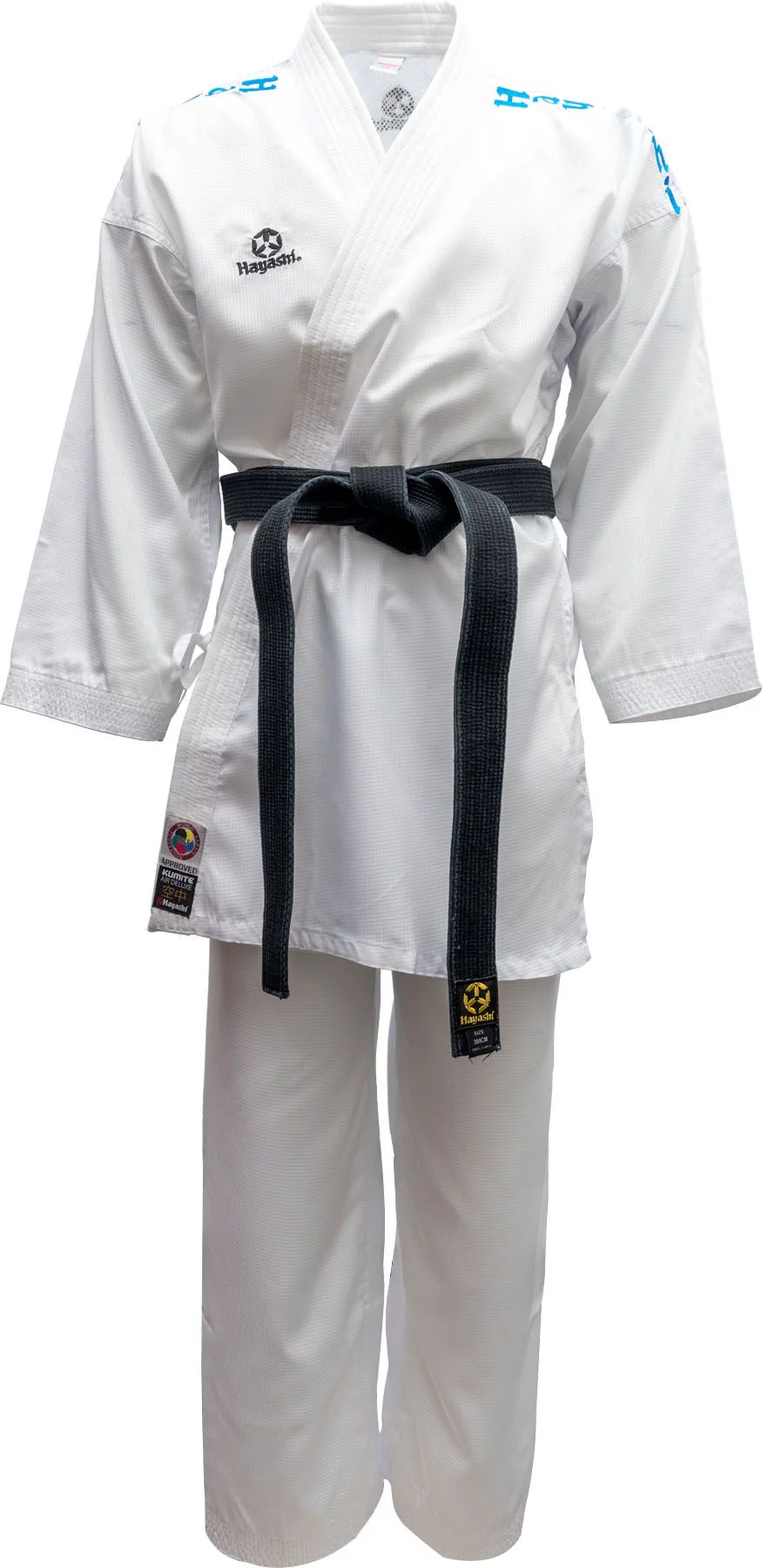 Hayashi kumite kimono AirDeluxe - WKF approved, white/blue, 0474-11 – Image 2