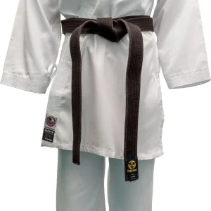 Hayashi kumite kimono AirDeluxe - WKF approved, white/red, 0474-11