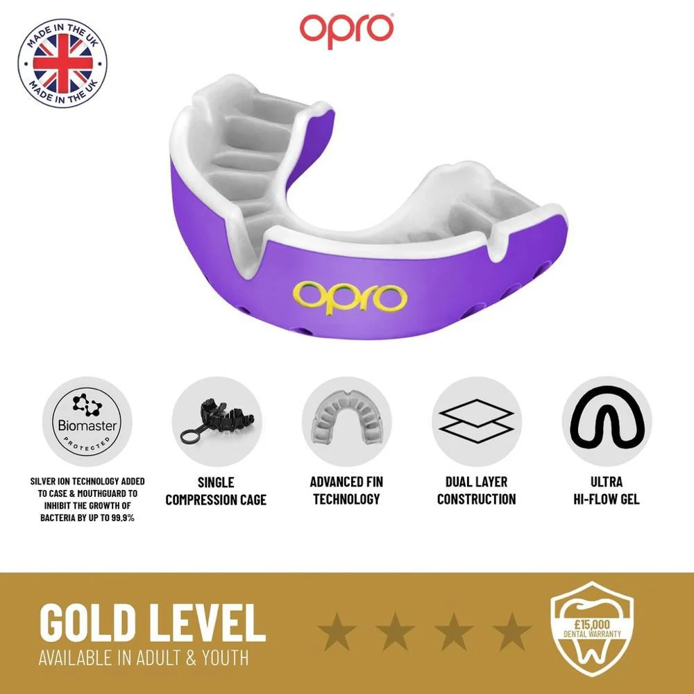 Protège-dents auto-ajustable Opro Gold – Image 5