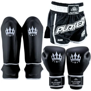 Ensemble de Muay Thai Playerz SparTech - Noir