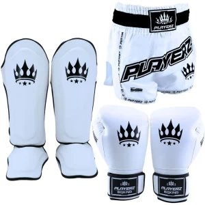 Ensemble de Muay Thai Playerz SparTech - Blanc