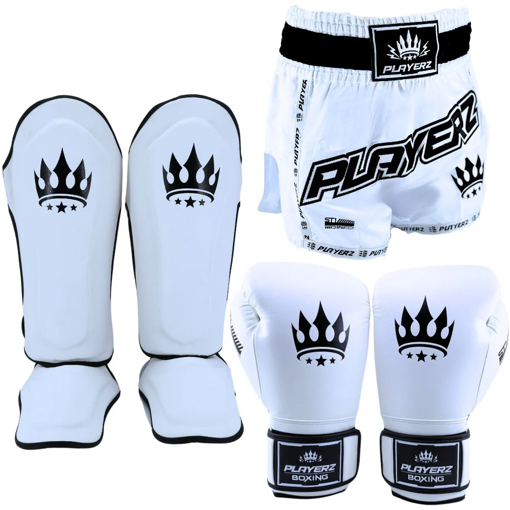 Ensemble de Muay Thai Playerz SparTech - Blanc – Image 2