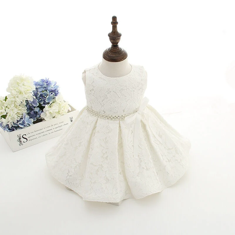 Robe Bébé Mariage Blanche – Image 4