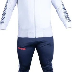 Men’s Tracksuit Top Ten Prism - white/blue, 7880-16