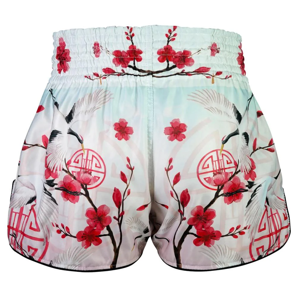 TUFF High-Cut Retro Muaythai Shorts - Akai Tsuru The Red Crane – Image 4