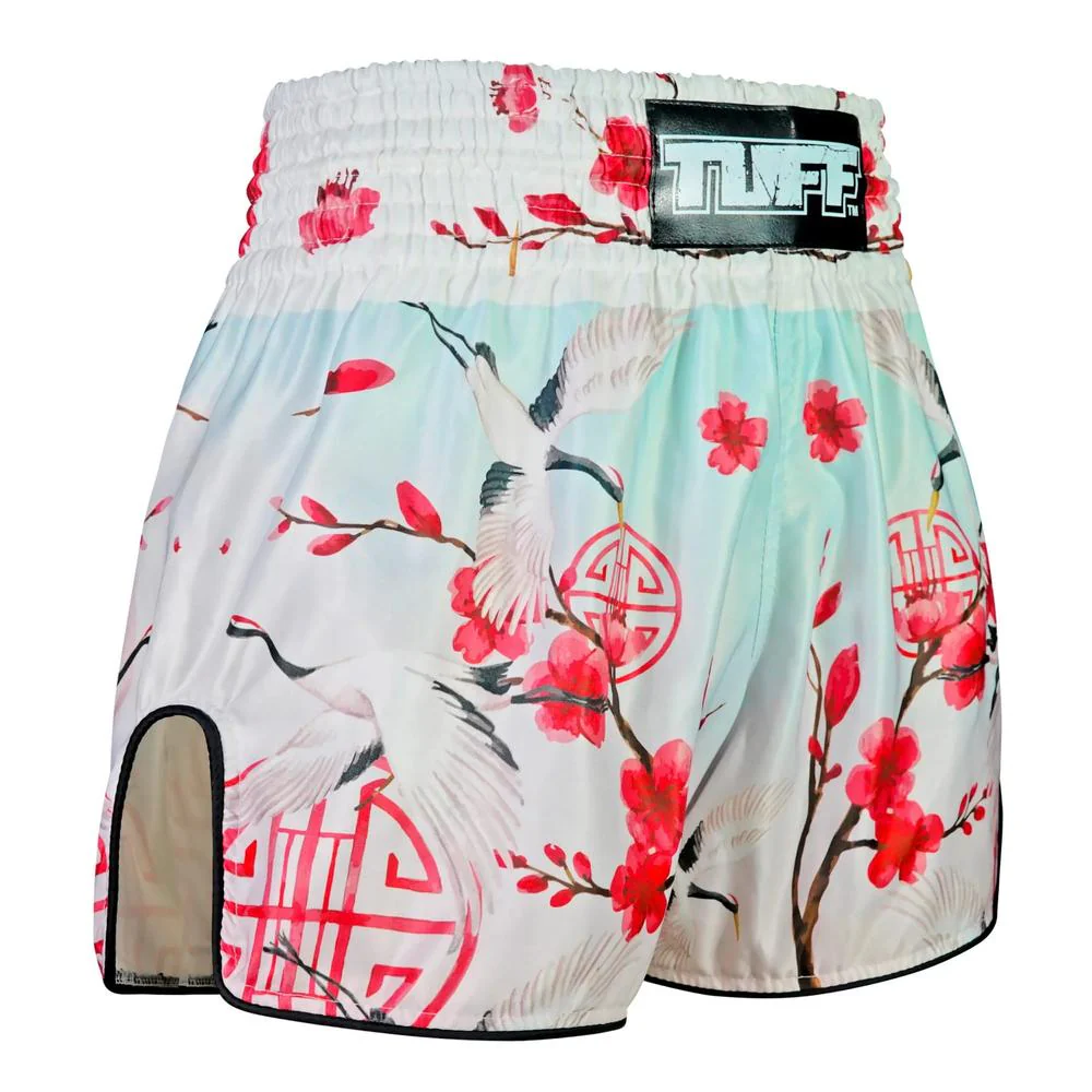 TUFF High-Cut Retro Muaythai Shorts - Akai Tsuru The Red Crane – Image 5