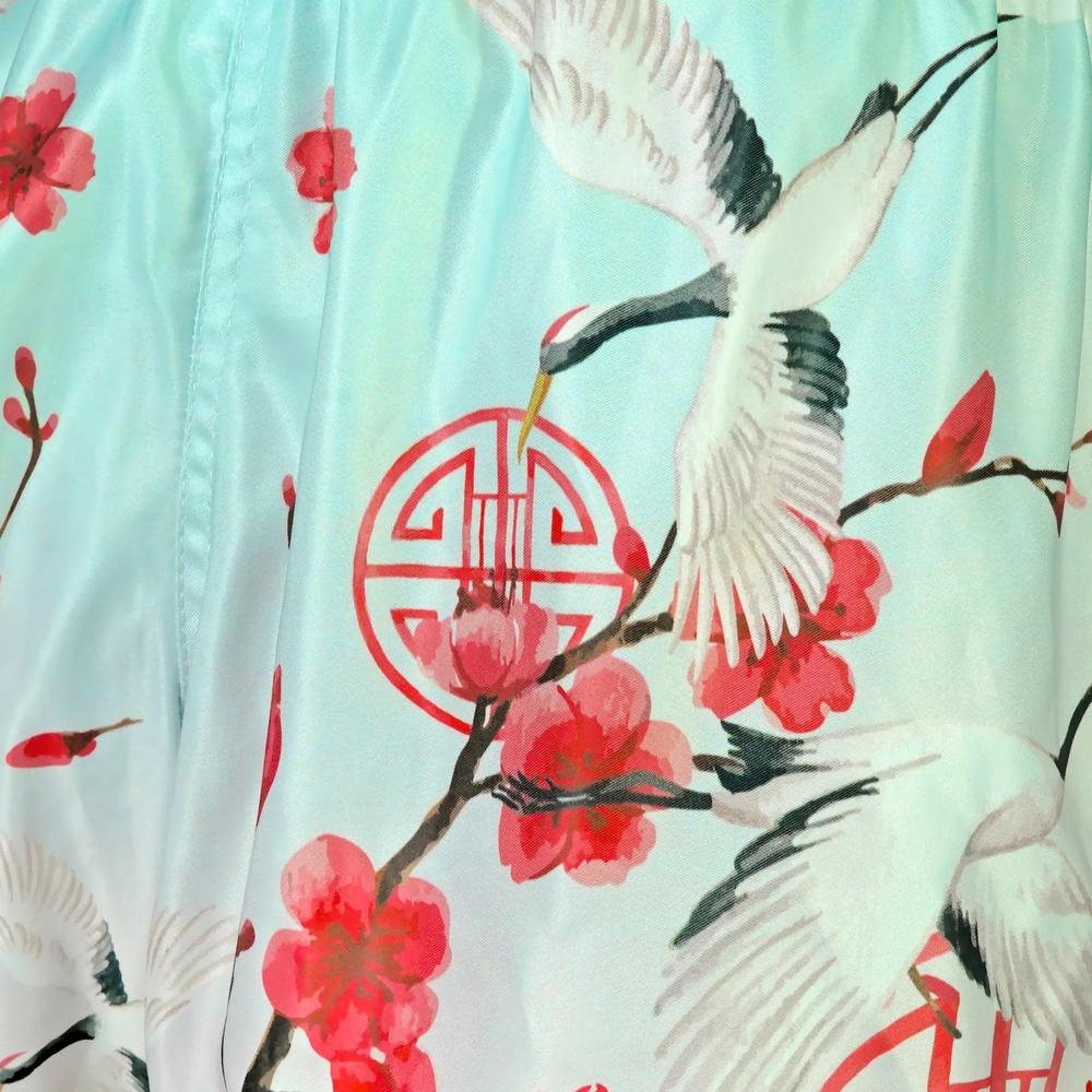 TUFF High-Cut Retro Muaythai Shorts - Akai Tsuru The Red Crane – Image 6