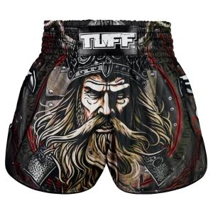 TUFF High-Cut Retro Muaythai Shorts - Berserkers Fury