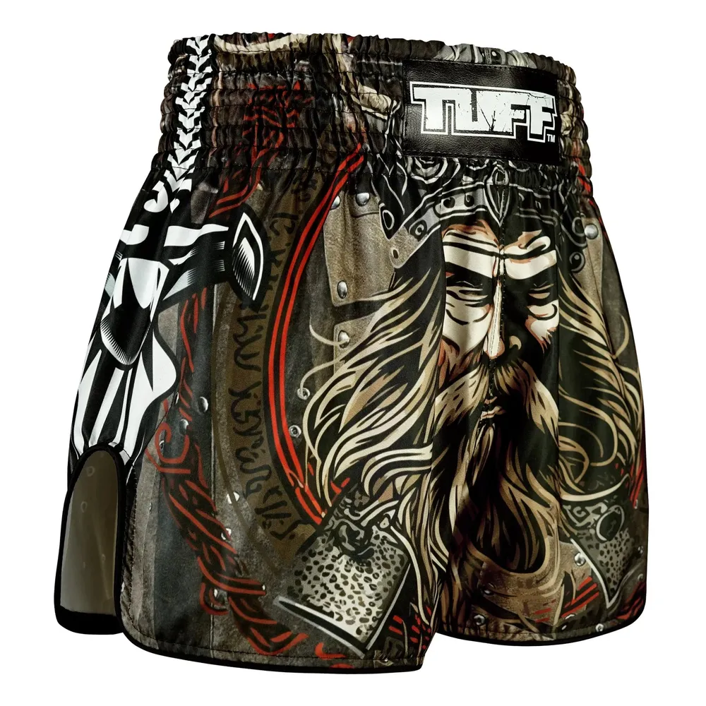TUFF High-Cut Retro Muaythai Shorts - Berserkers Fury – Image 3