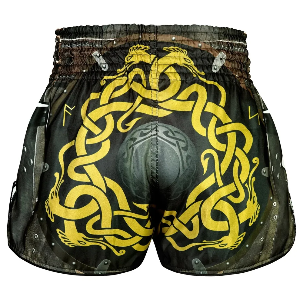 TUFF High-Cut Retro Muaythai Shorts - Berserkers Fury – Image 4