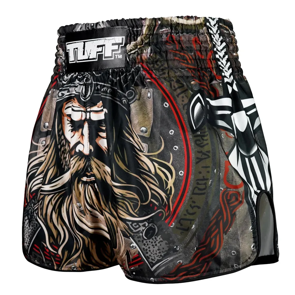 TUFF High-Cut Retro Muaythai Shorts - Berserkers Fury – Image 5