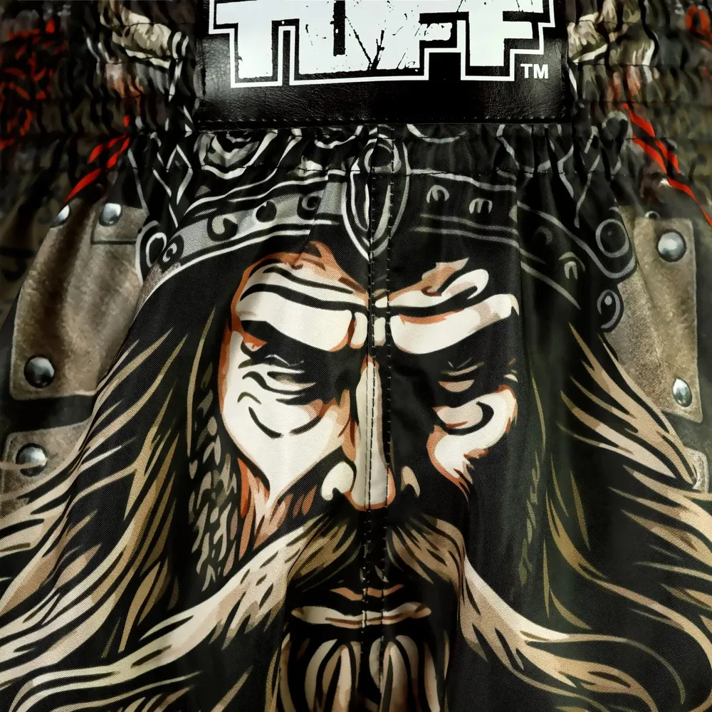 TUFF High-Cut Retro Muaythai Shorts - Berserkers Fury – Image 6