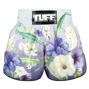 TUFF High-Cut Retro Muaythai Shorts - Purple An-Chan