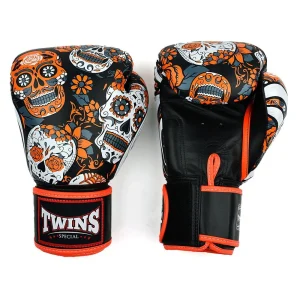 Gants de boxe Twins Calaveras - Orange