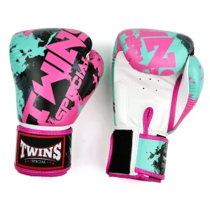 Gants de boxe Twins Candy - Blanc/Rose