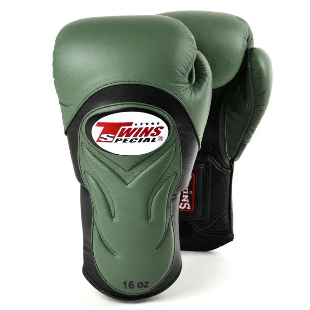 Gants d'entraînement Twins Deluxe - Vert olive – Image 8