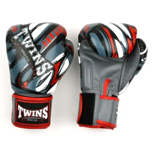 Gants de boxe Twins Demon - Gris/Rouge