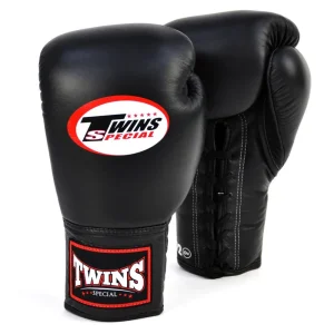 Gants de boxe à lacets Twins - Noir